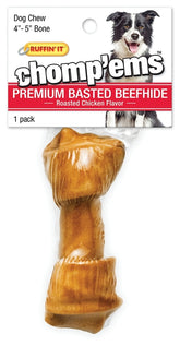 Ruffin'It 37704 Dog Bone, 4 to 5 in L, Roasted Chicken